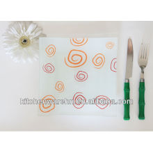 haonai welcomed glass plates products,glass cake plates wholesale